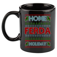 Home Freda Holiday Ugly Christmas Sweater 11oz C Handle Ceramic Mug