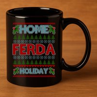 Home Freda Holiday Ugly Christmas Sweater 11oz C Handle Ceramic Mug