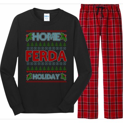 Home Freda Holiday Ugly Christmas Sweater Long Sleeve Pajama Set