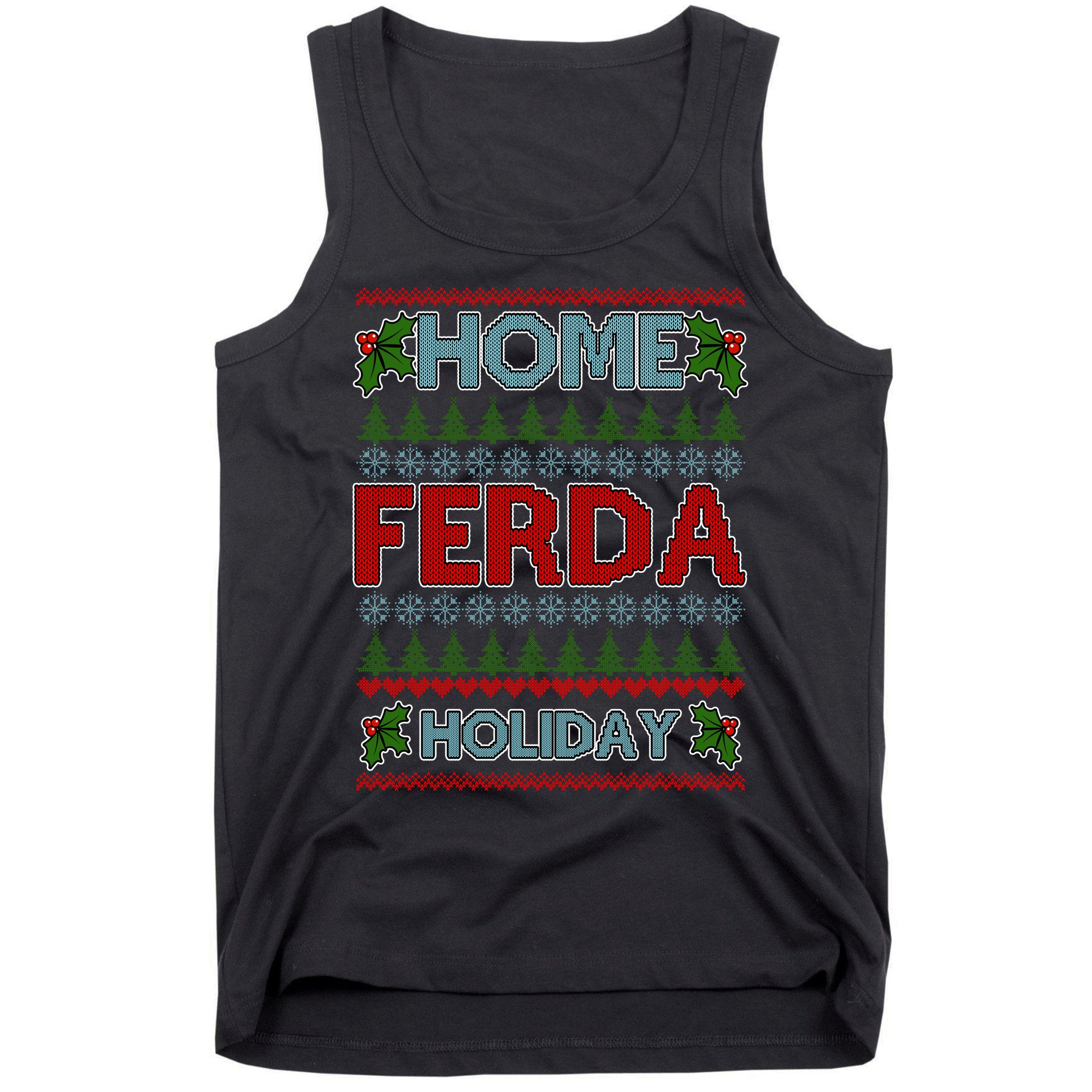 Home Freda Holiday Ugly Christmas Sweater Tank Top