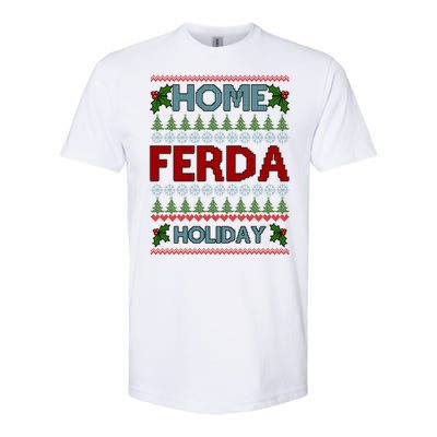 Home Freda Holiday Ugly Christmas Sweater Softstyle CVC T-Shirt