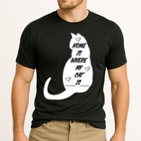 Home Is Where My Cat Is Funny Performance Shirt