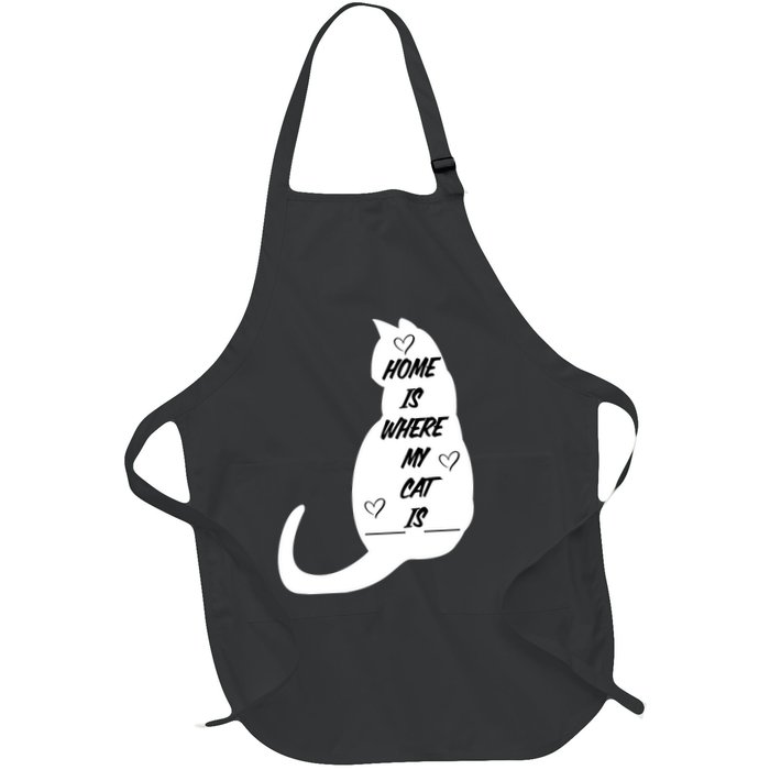 Home Is Where My Cat Is Funny Apron