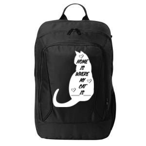 Home Is Where My Cat Is Funny City Backpack