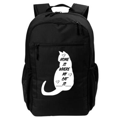 Home Is Where My Cat Is Funny Backpack