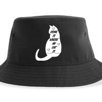 Home Is Where My Cat Is Funny Sustainable Bucket Hat