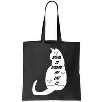 Home Is Where My Cat Is Funny Bag
