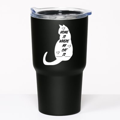 Home Is Where My Cat Is Funny Tumbler