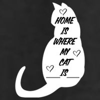 Home Is Where My Cat Is Funny Golf Towel