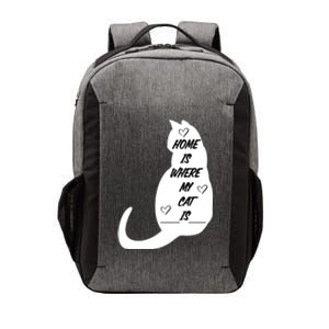 Home Is Where My Cat Is Funny Vector Backpack