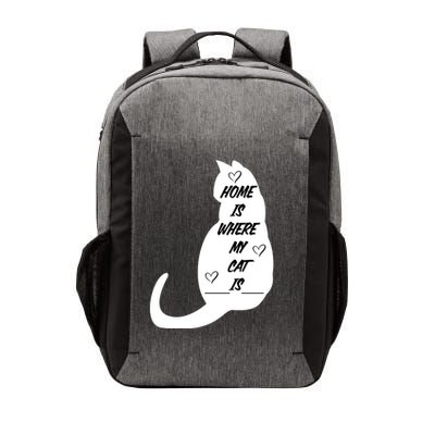 Home Is Where My Cat Is Funny Vector Backpack