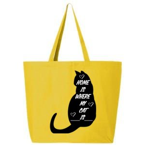 Home Is Where My Cat Is Funny 25L Jumbo Tote