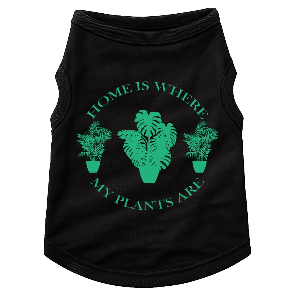 Home Is Where My Plants Are Funny Medical Marijuana Doggie Tank