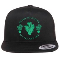 Home Is Where My Plants Are Funny Medical Marijuana Flatbill Hat