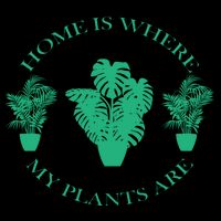 Home Is Where My Plants Are Funny Medical Marijuana Flatbill Hat
