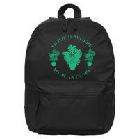 Home Is Where My Plants Are Funny Medical Marijuana 16 in Basic Backpack