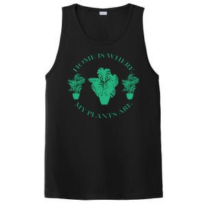 Home Is Where My Plants Are Funny Medical Marijuana PosiCharge Competitor Tank