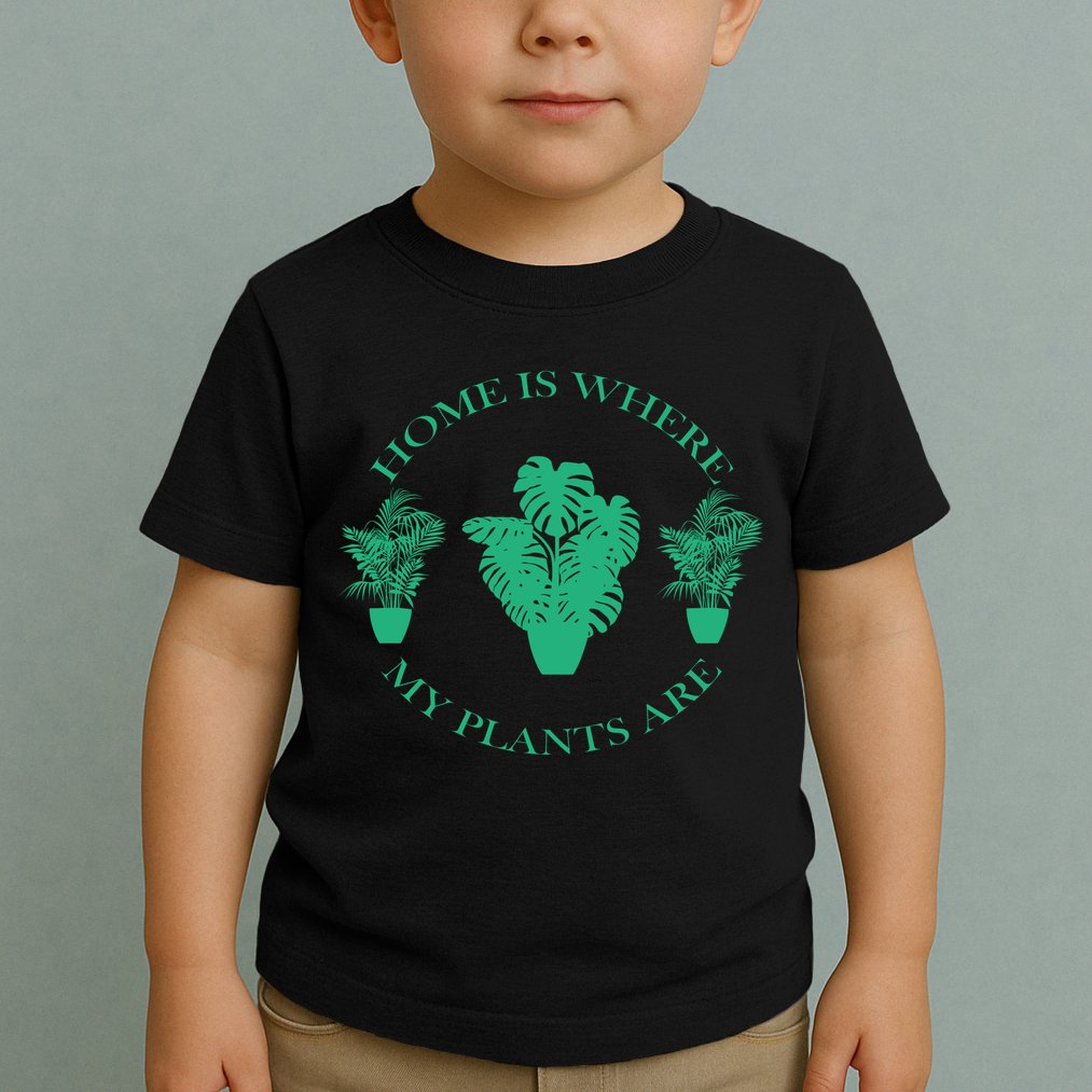 Home Is Where My Plants Are Funny Medical Marijuana Toddler T-Shirt