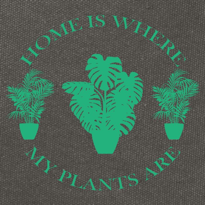 Home Is Where My Plants Are Funny Medical Marijuana Cotton Canvas Backpack