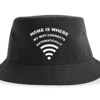 Home is Where My Wifi Connects Automatically Sustainable Bucket Hat