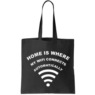 Home is Where My Wifi Connects Automatically Bag