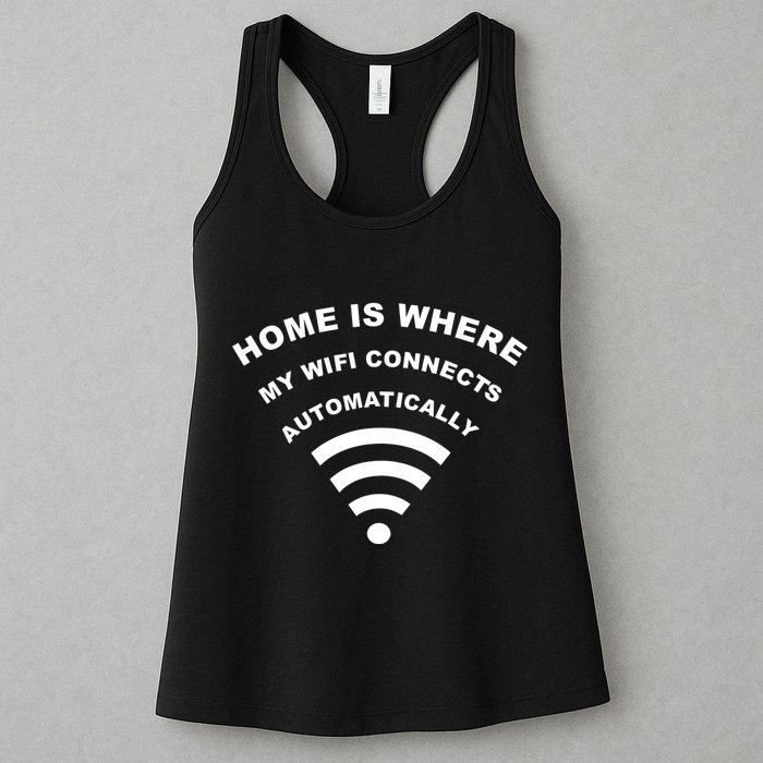 Home is Where My Wifi Connects Automatically Womens Tank Top