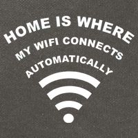 Home is Where My Wifi Connects Automatically Cotton Canvas Backpack