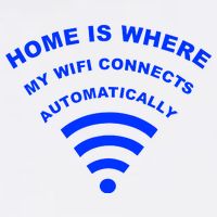 Home is Where My Wifi Connects Automatically Garment-Dyed Sweatshirt