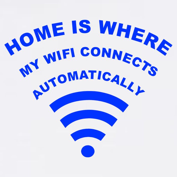 Home is Where My Wifi Connects Automatically Garment-Dyed Sweatshirt