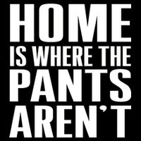 Home Is Where The Pants Aren't Cropped Pullover Crew