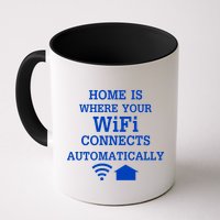 Home Is Where Wifi Connects Automatically Mug