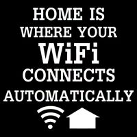 Home Is Where Wifi Connects Automatically Drawstring Bag