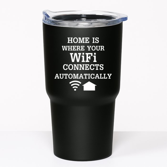 Home Is Where Wifi Connects Automatically Tumbler