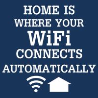 Home Is Where Wifi Connects Automatically Infant Baby Jersey Bodysuit