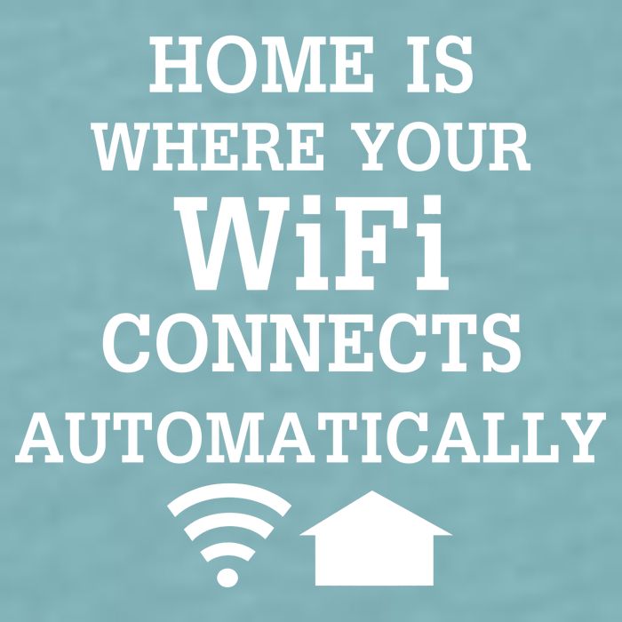 Home Is Where Wifi Connects Automatically Sueded Cloud Jersey T-Shirt