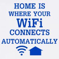 Home Is Where Wifi Connects Automatically Garment-Dyed Sweatshirt