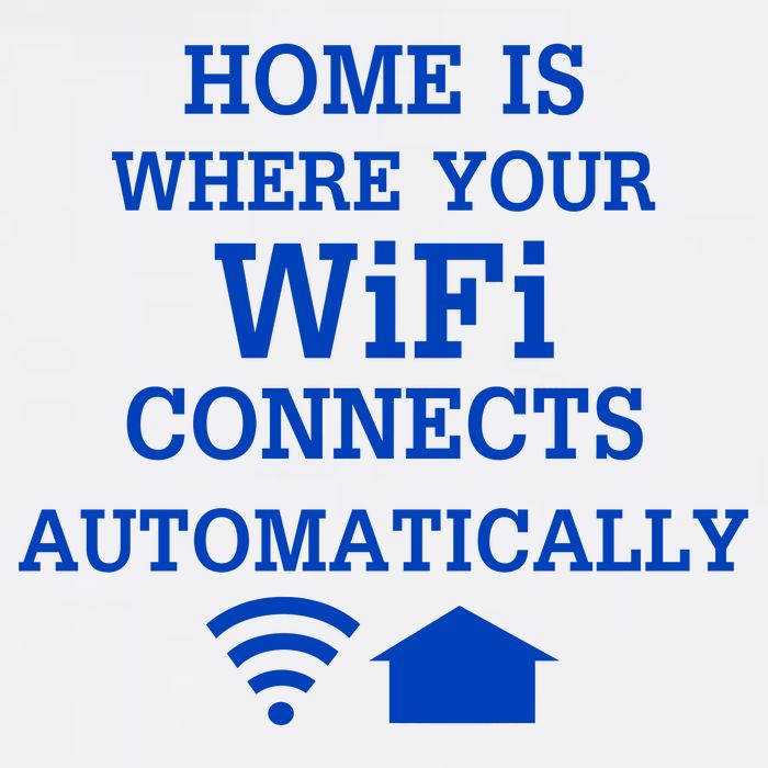 Home Is Where Wifi Connects Automatically Garment-Dyed Sweatshirt