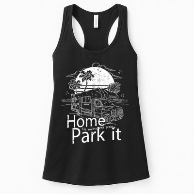 Home Is Where You Park It Womens Tank Top