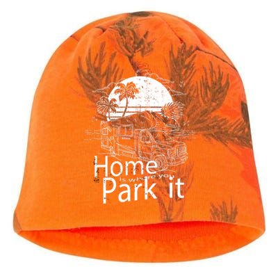 Home Is Where You Park It Kati - Camo Knit Beanie