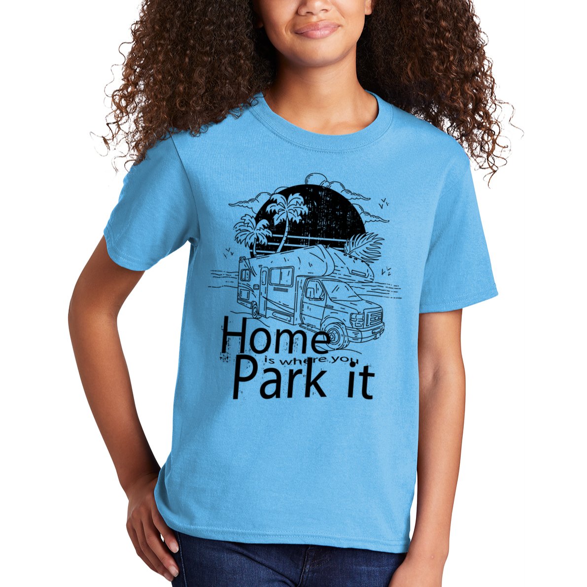 Home Is Where You Park It Kids T-Shirt