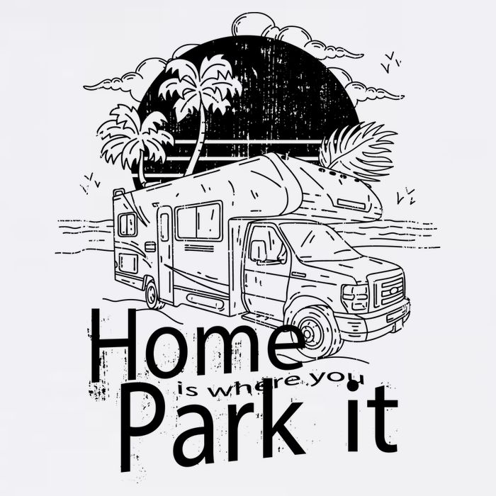 Home Is Where You Park It Garment-Dyed Sweatshirt