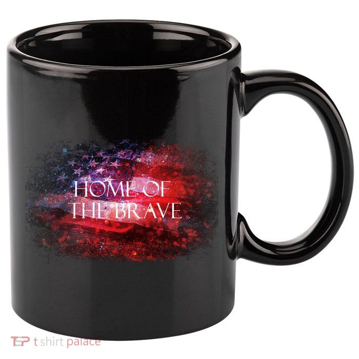 Home Of The Brave 11oz C Handle Ceramic Mug