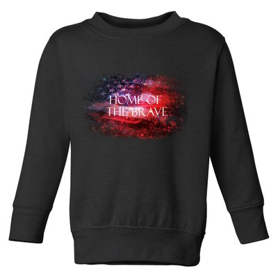 Home Of The Brave Toddler Sweatshirt