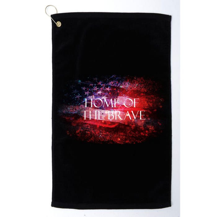 Home Of The Brave Golf Towel
