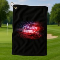 Home Of The Brave Golf Towel