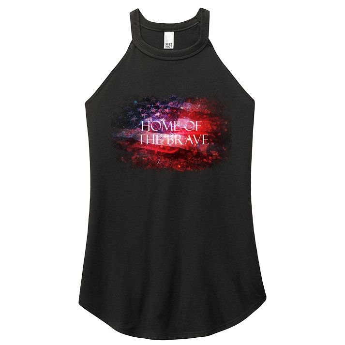 Home Of The Brave Women's Perfect Tri Rocker Tank