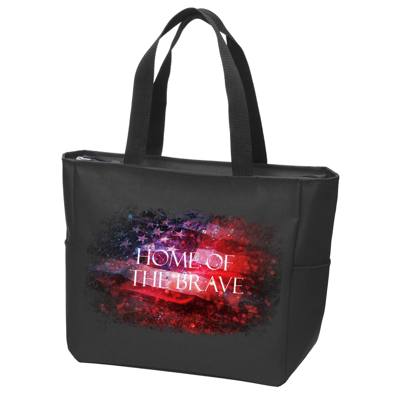 Home Of The Brave Zip Tote Bag