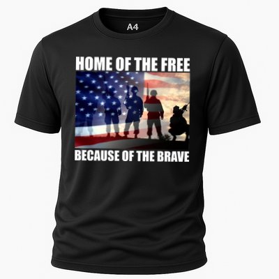 Home Of The Free Because Of The Brave Performance Shirt