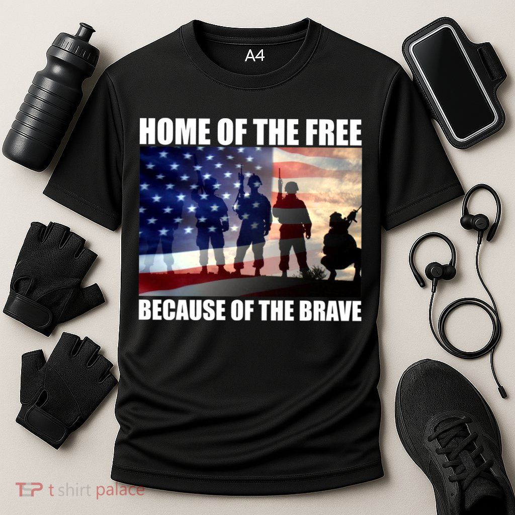 Home Of The Free Because Of The Brave Performance Shirt