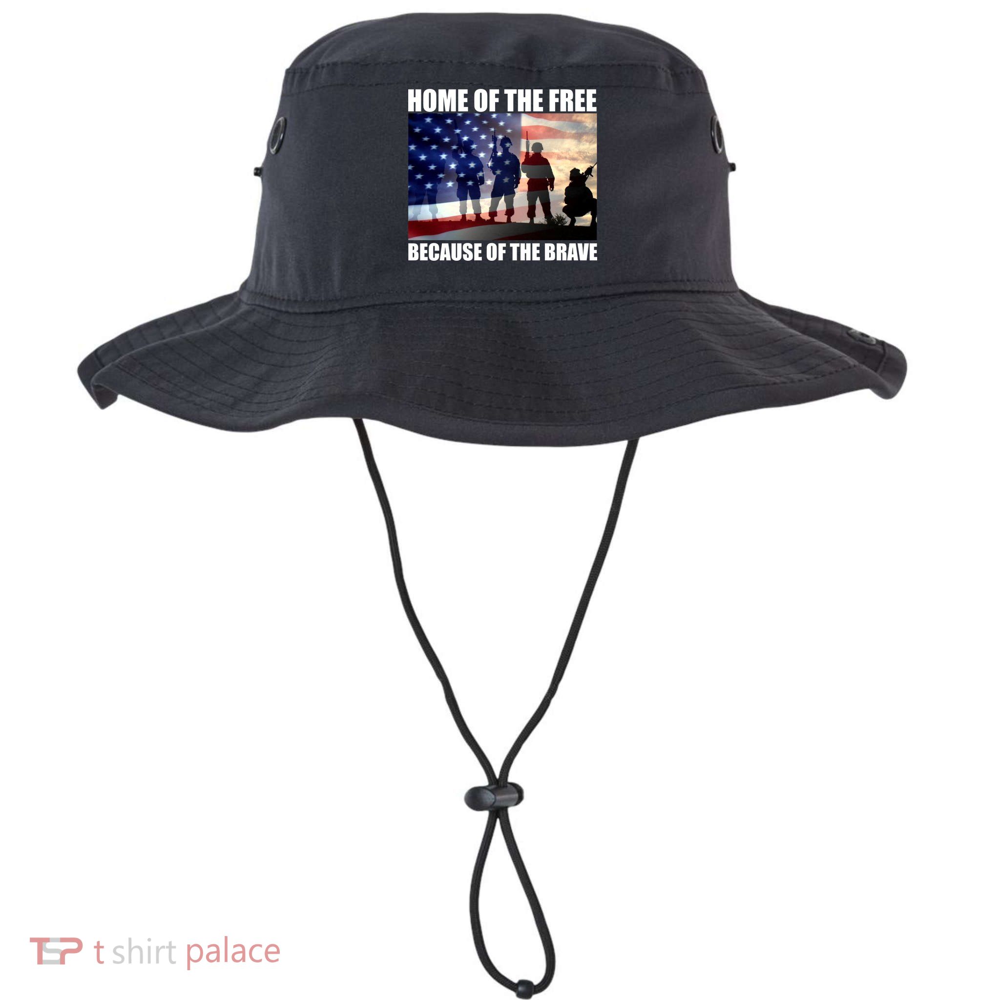 Home Of The Free Because Of The Brave Bucket Hat